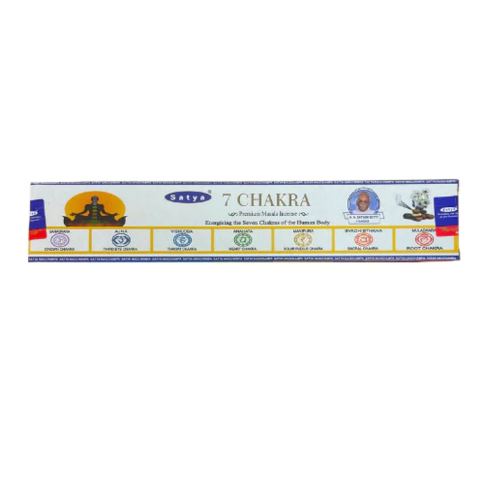 Dišeče palčke Satya 7 Chakra 15g