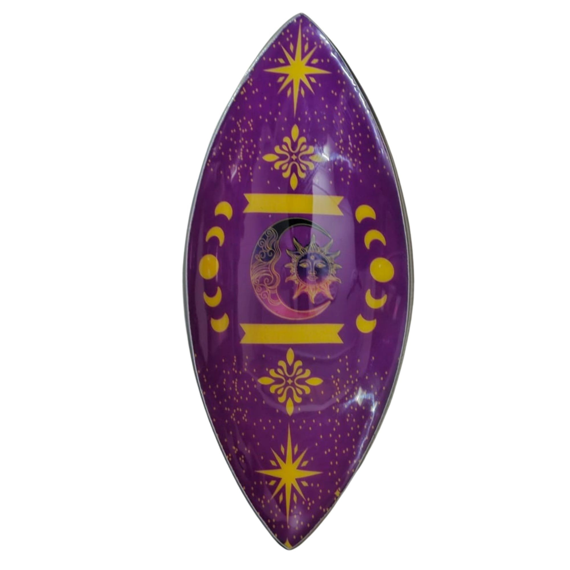 Emajlirana posoda za kadilo - aluminij - Purple Sun & Moon Phases