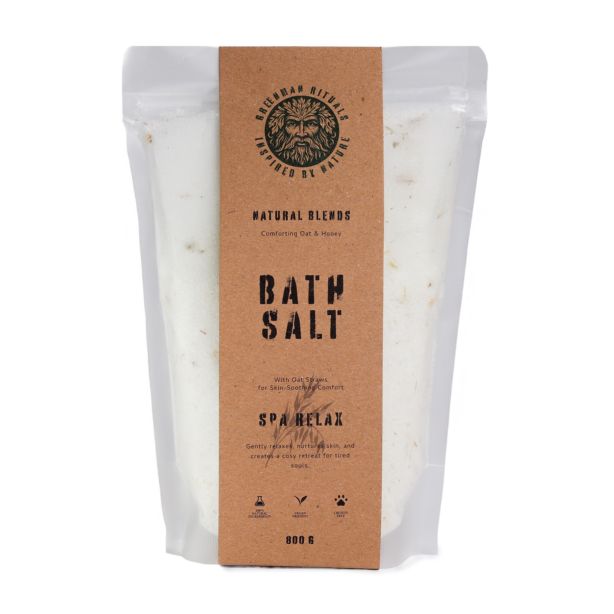 Greenman Rituals Oat & Honey Epsom kopalna sol – Spa Relax Blend