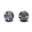 Kitajske jeklene kroglice Yin Yang Tai Chi grey 3.5 cm