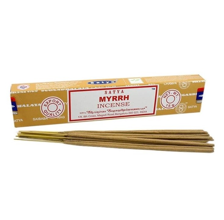 Dišeče palčke Satya Myrrh 15g