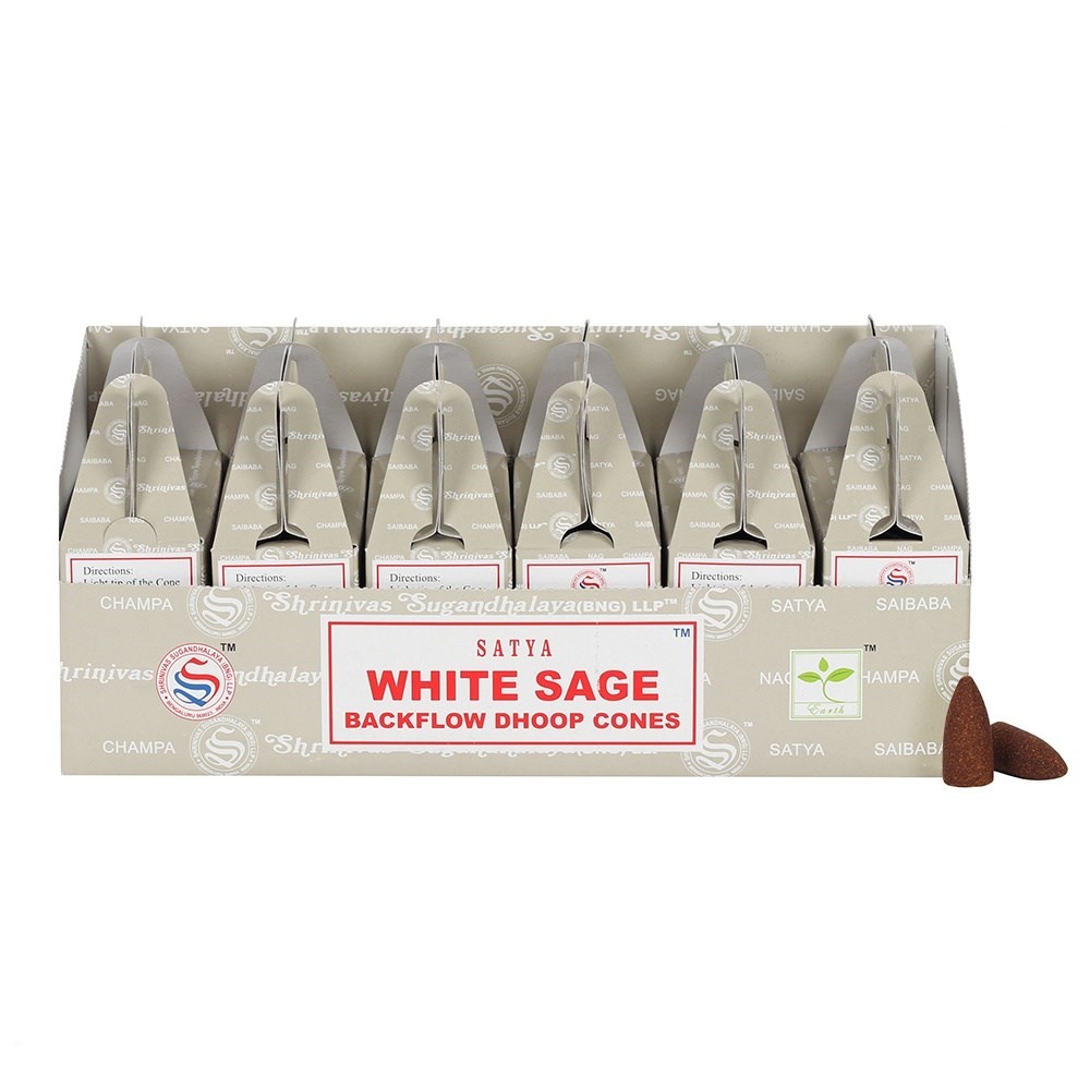 Dišeči stožci Satya White Sage
