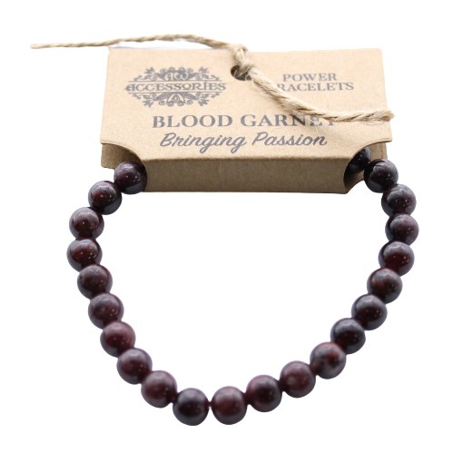 Energijska zapestnica Blood Garnet